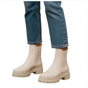 Sam Edelman Cream Ankle Booties